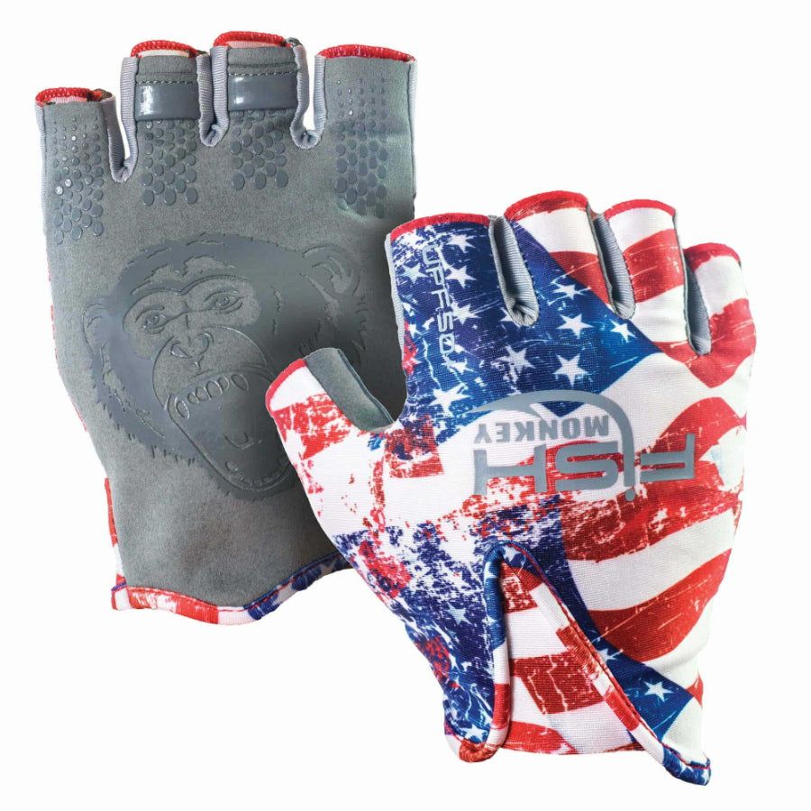 FISH MONKEY STUBBY ENHANCED-GRIP SUN PROTECTION FISHING GLOVES