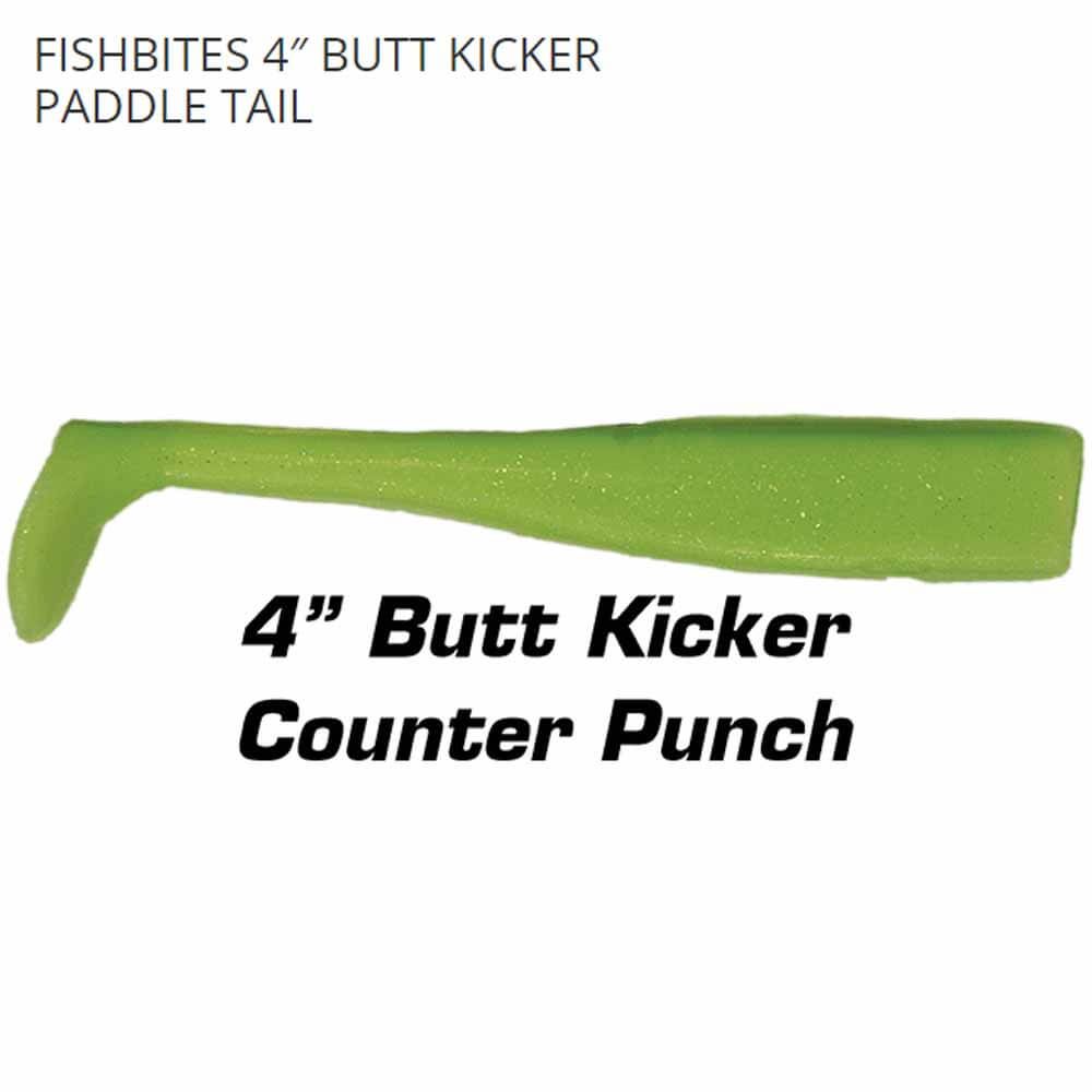 Fishbites Fight Club 4" Butt Kicker Paddle Tail Swimbait Lure