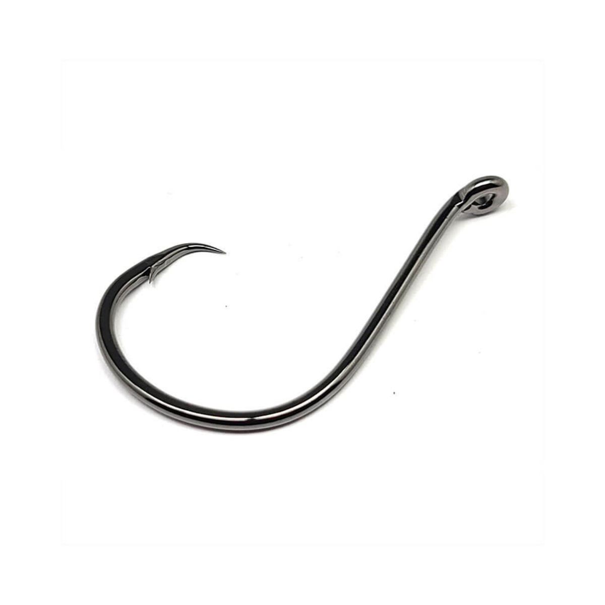 Gamakatsu 208417 Octopus Circle Offset Point Hooks - Black (6 Pack), Size 7/0