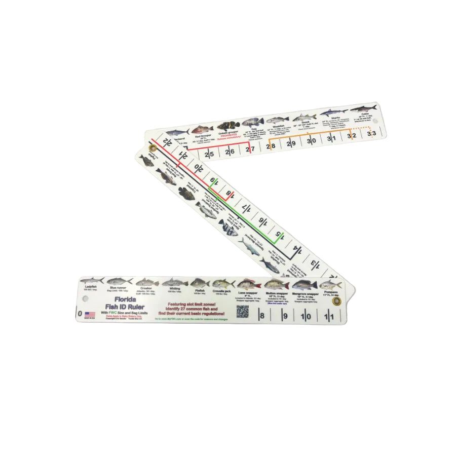 GULFSTREAM LURES TACKLE BOX FISH ID RULER