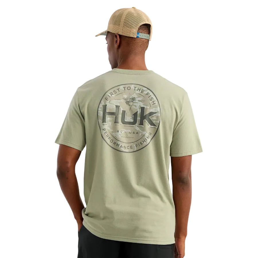HUK MARLIN CIRCLE POCKET TEE