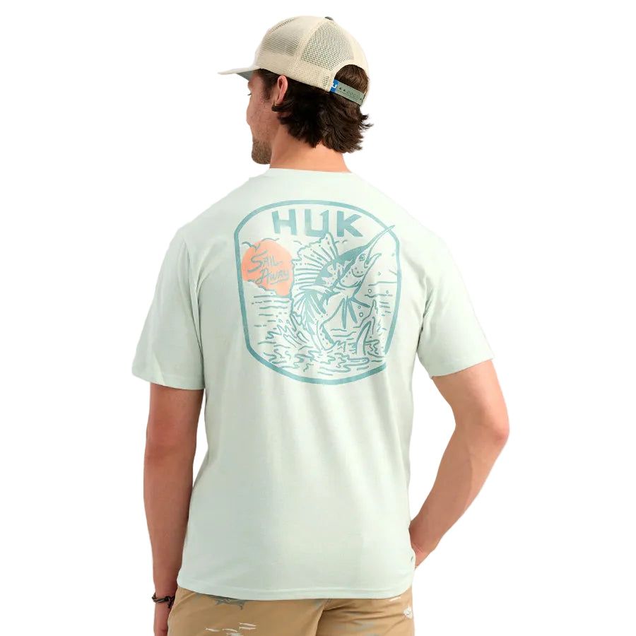 HUK SCENIC POCKET TEE