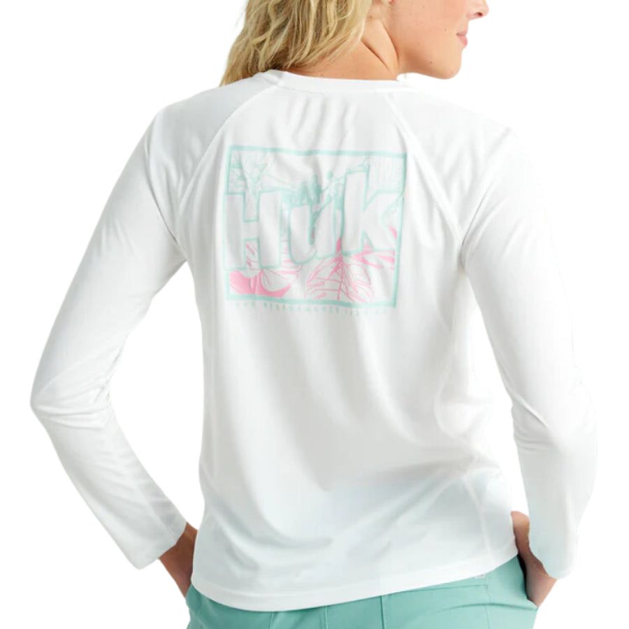 HUK WOMENS TROPIC PURSUIT PERFORMANCE CREW SHIRT