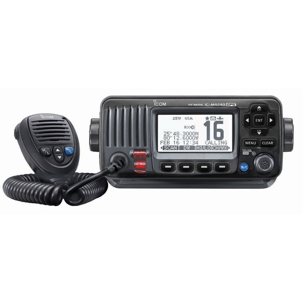 ICOM M424G-21 Class D VHF with GPS - Black