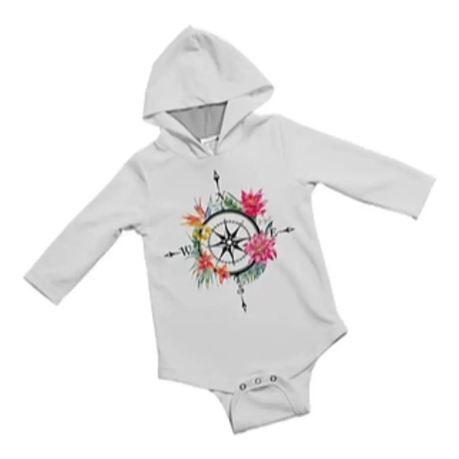 JESSIE JESSUP BABY ONESIE ISLAND COMPASS