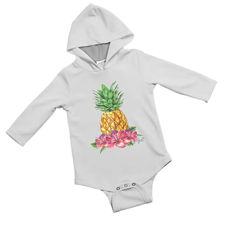 JESSIE JESSUP BABY ONESIE TROPICAL PINEAPPLE