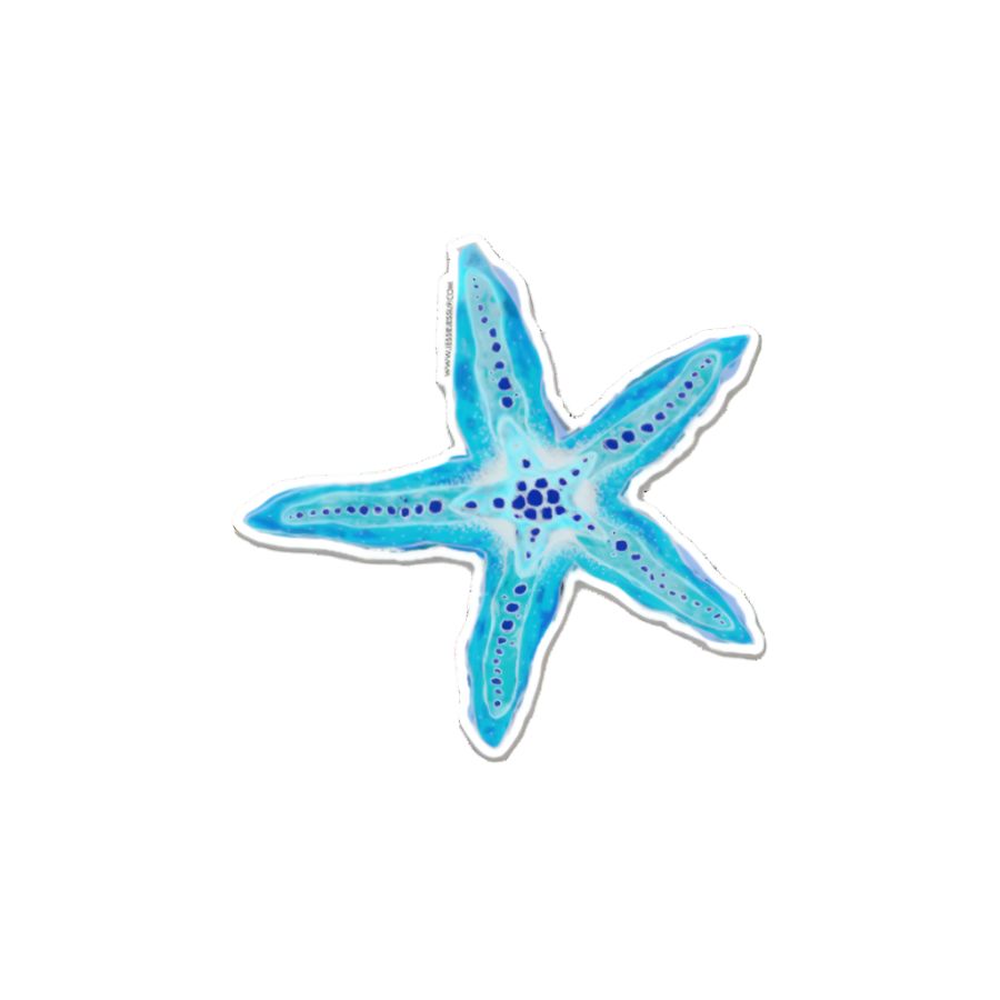JESSIE JESSUP BLUE STARFISH STICKER