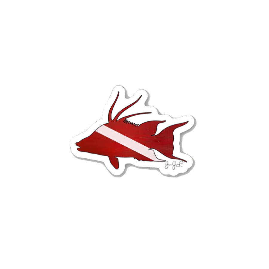 JESSIE JESSUP DIVE HOGFISH STICKER