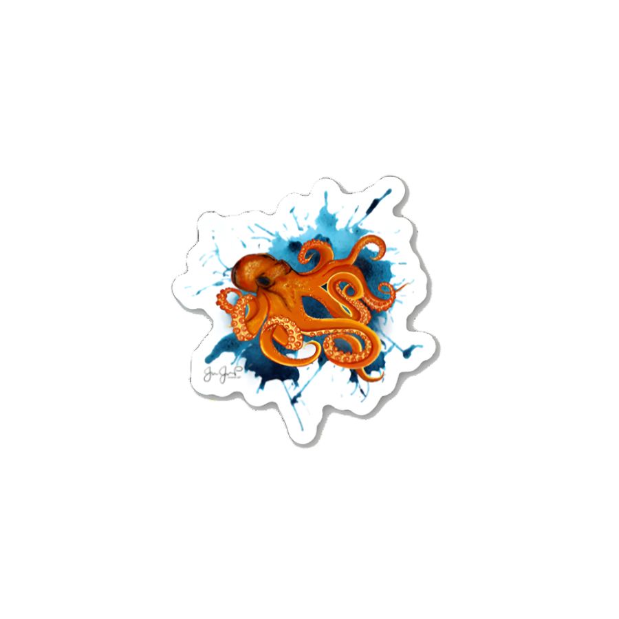 JESSIE JESSUP ORANGE OCTOPUS STICKER