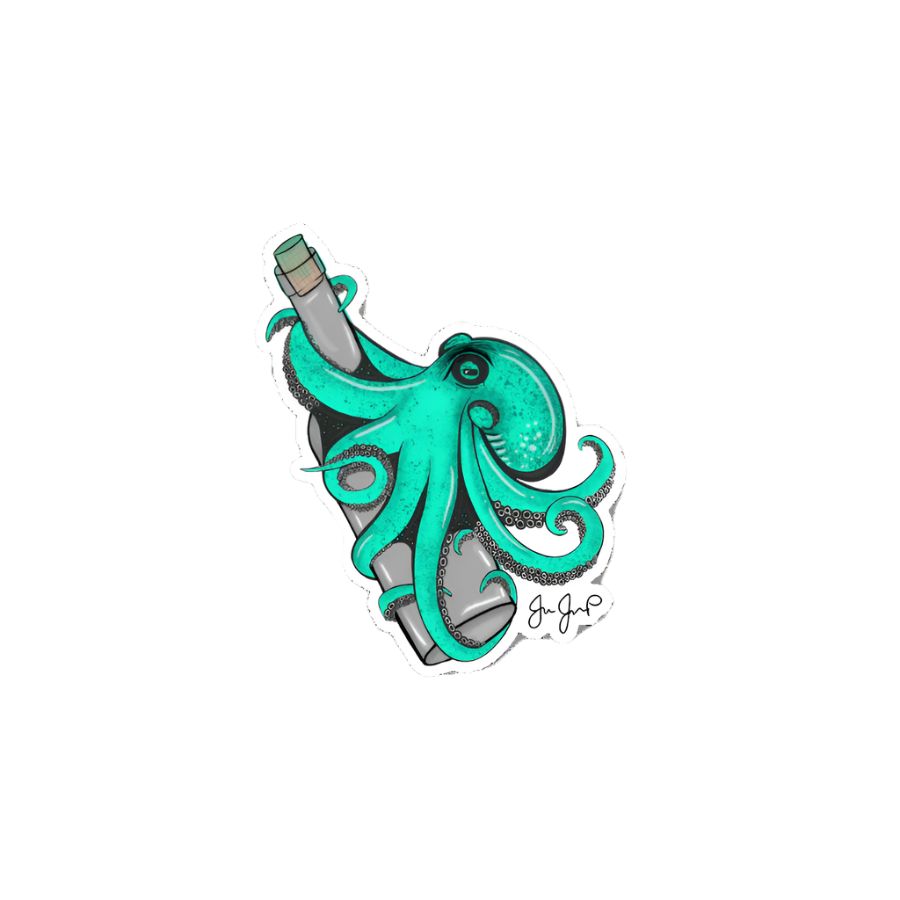 JESSIE JESSUP TEAL KRAKEN STICKER