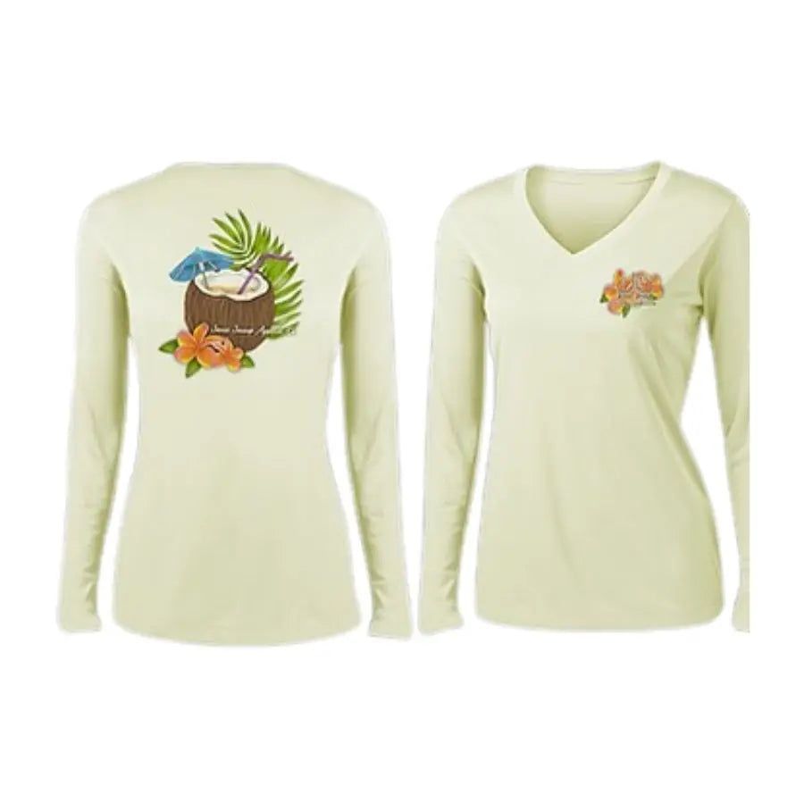 JESSIE JESSUP WOMEN'S COCONUT LONG SLEEVE PERFORMANCE SHIRT