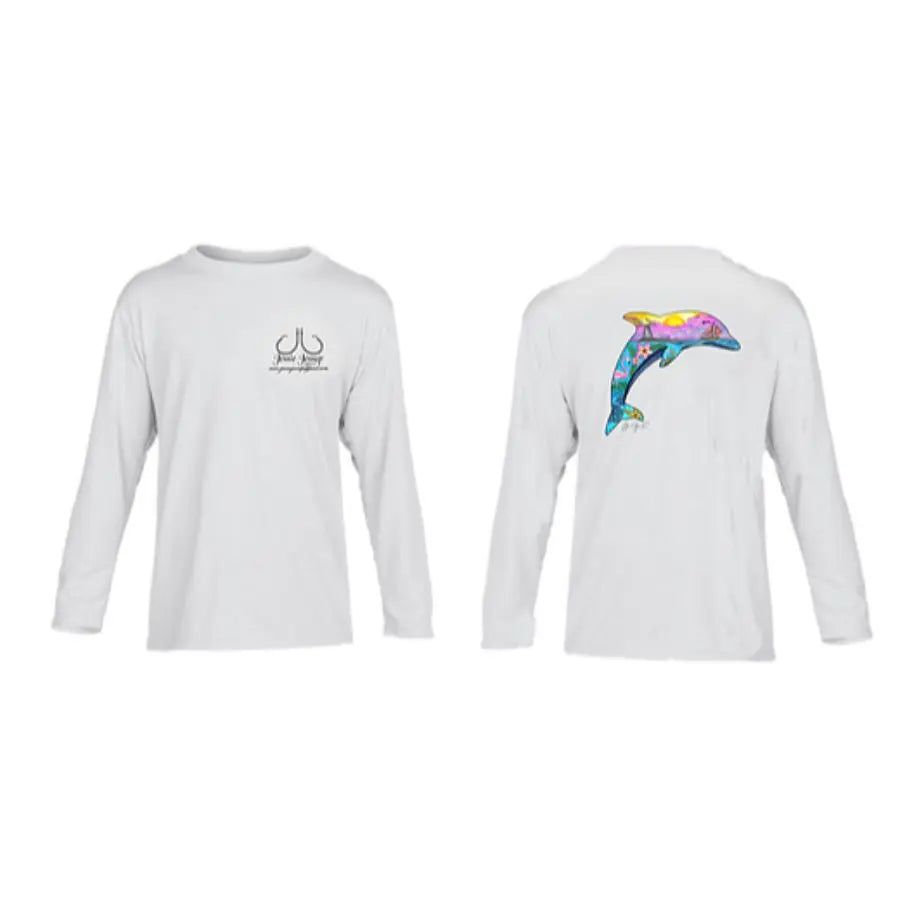 JESSIE JESSUP YOUTH SEASCAPE LONG SLEEVE PERFORMANCE SHIRT