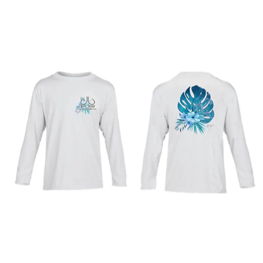 JESSIE JESSUP YOUTH TROPICAL BOUQUET LONG SLEEVE PERFORMANCE SHIRT