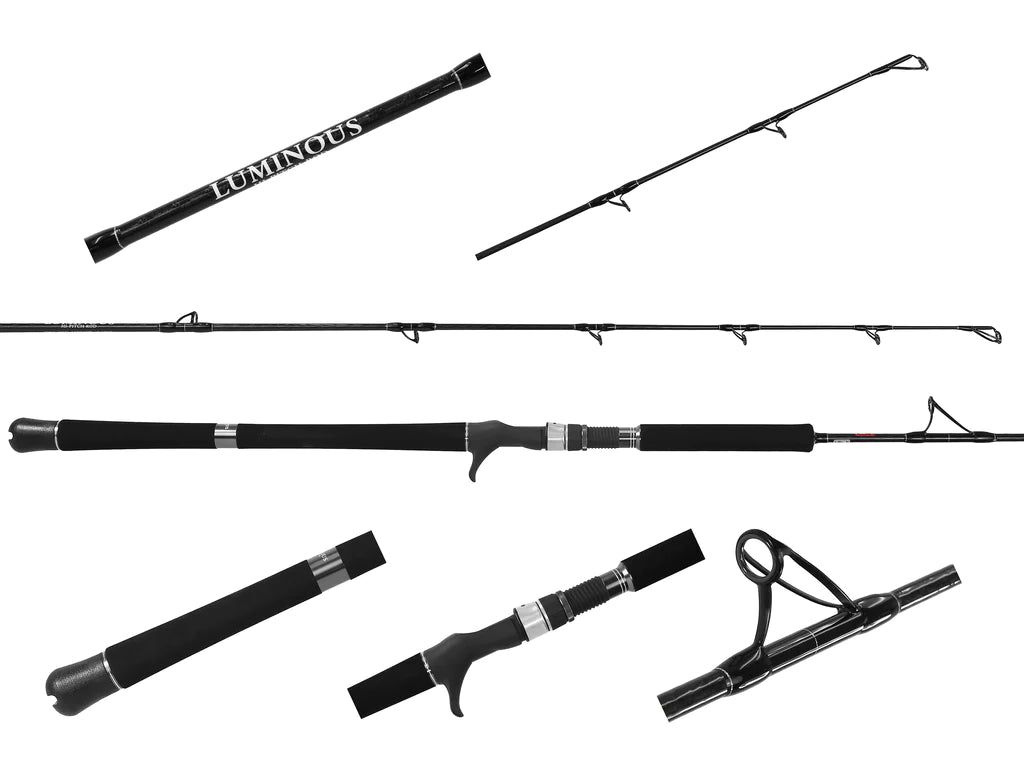 Jigging World Luminous JW-LUH581-250C High Pitch Series Jigging Conventional Rod (5'8", 1pc., 40-65lb., Lure Weight: 250g)