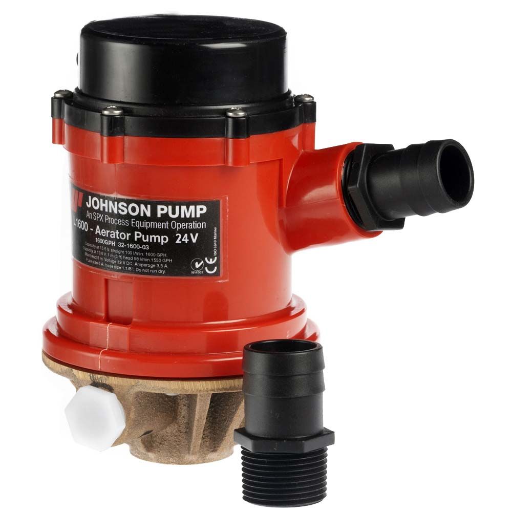 Johnson Pump Pro Series 1600 GPH Tournament Livewell/Baitwell Pump - 24V