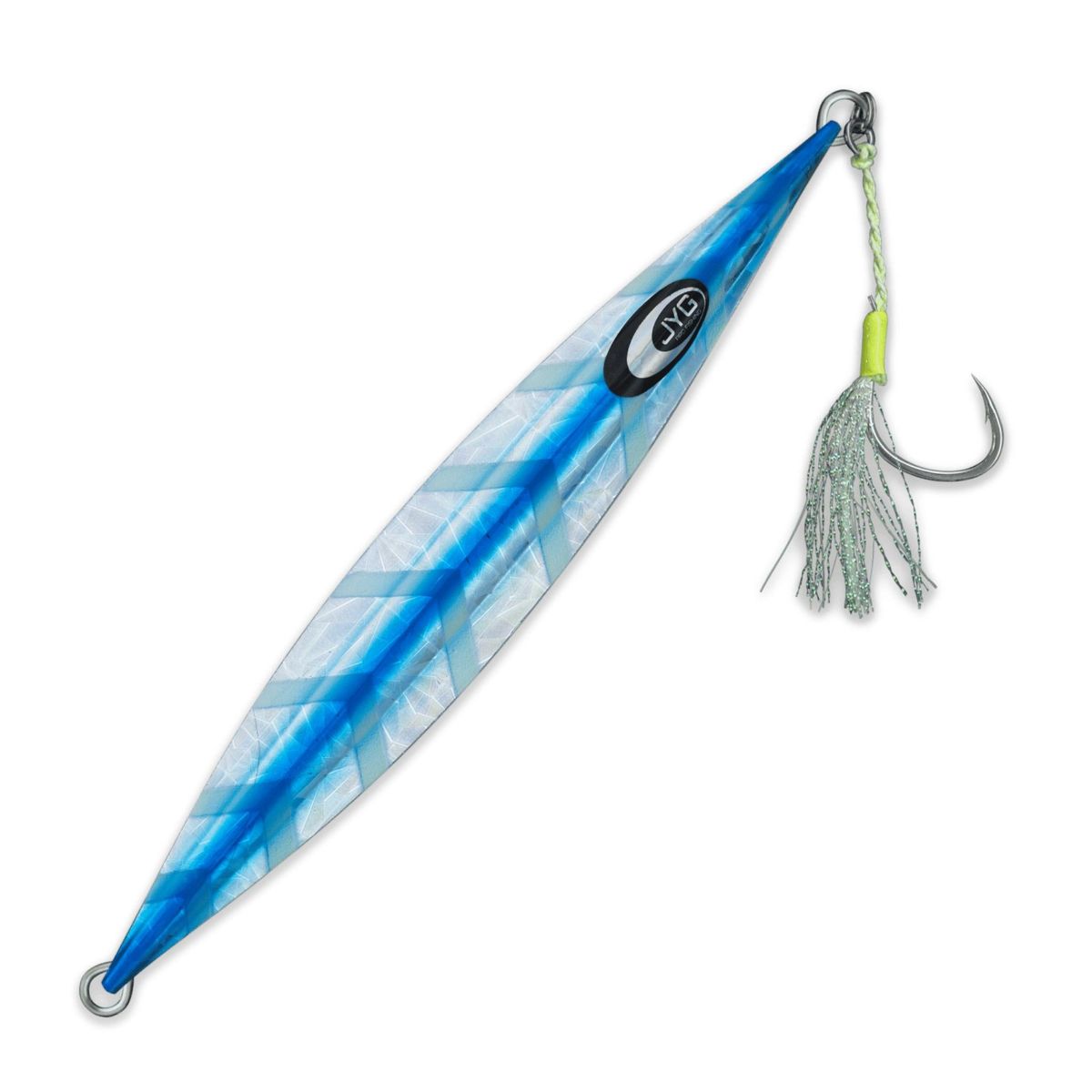 JYG Pro Fishing DP-R-300G-BL 300g Deep Collection Rigged Slow Pitch Jig - Blue