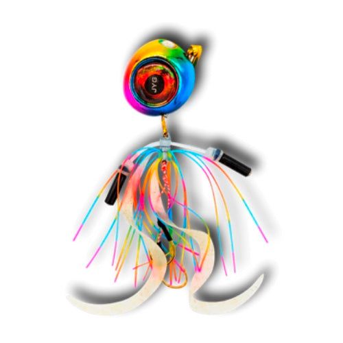 JYG Pro Fishing EY-150G-RW 150g Eyedrop Slow Pitch Jig - Rainbow