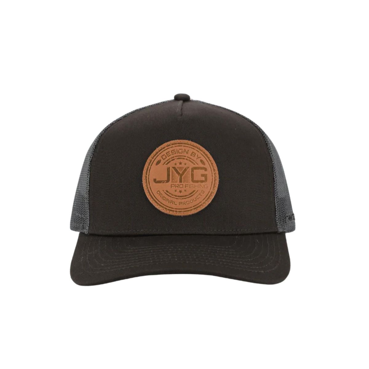 Leather Patch Dark Gray Hat