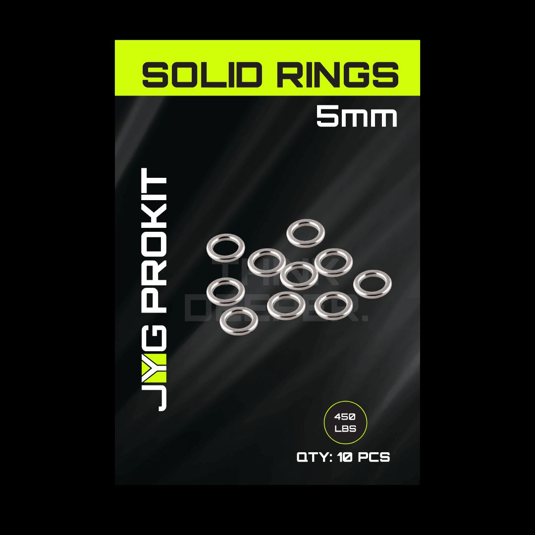 JYG Pro Fishing SL-R-5MM 5mm Solid Rings (20 Pack)