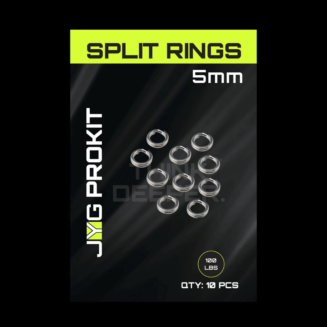 JYG Pro Fishing SP-R-5MM 5mm Split Rings (20 Pack)