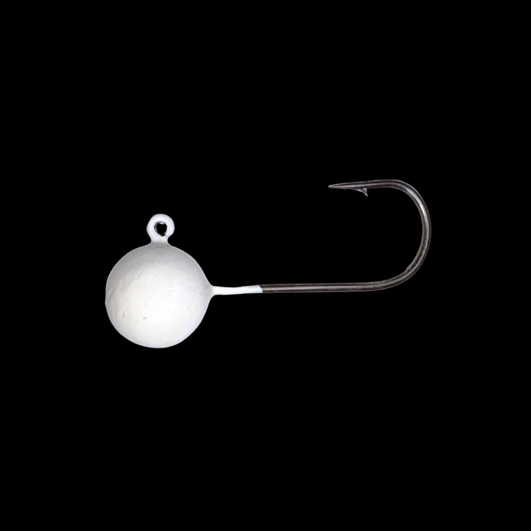 JYG Pro Fishing BH-3/4-WH-3PK-3.5 Ball Jygs (3/4 oz., 3.5") - White