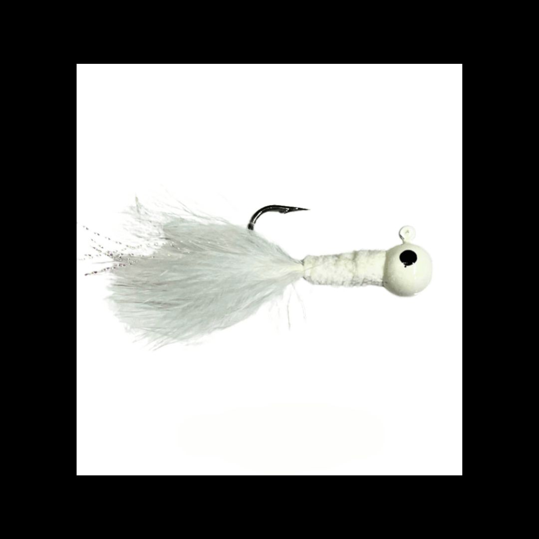JYG Pro Fishing CR-3/16-WH 3/16oz. Crappie Jygs - White