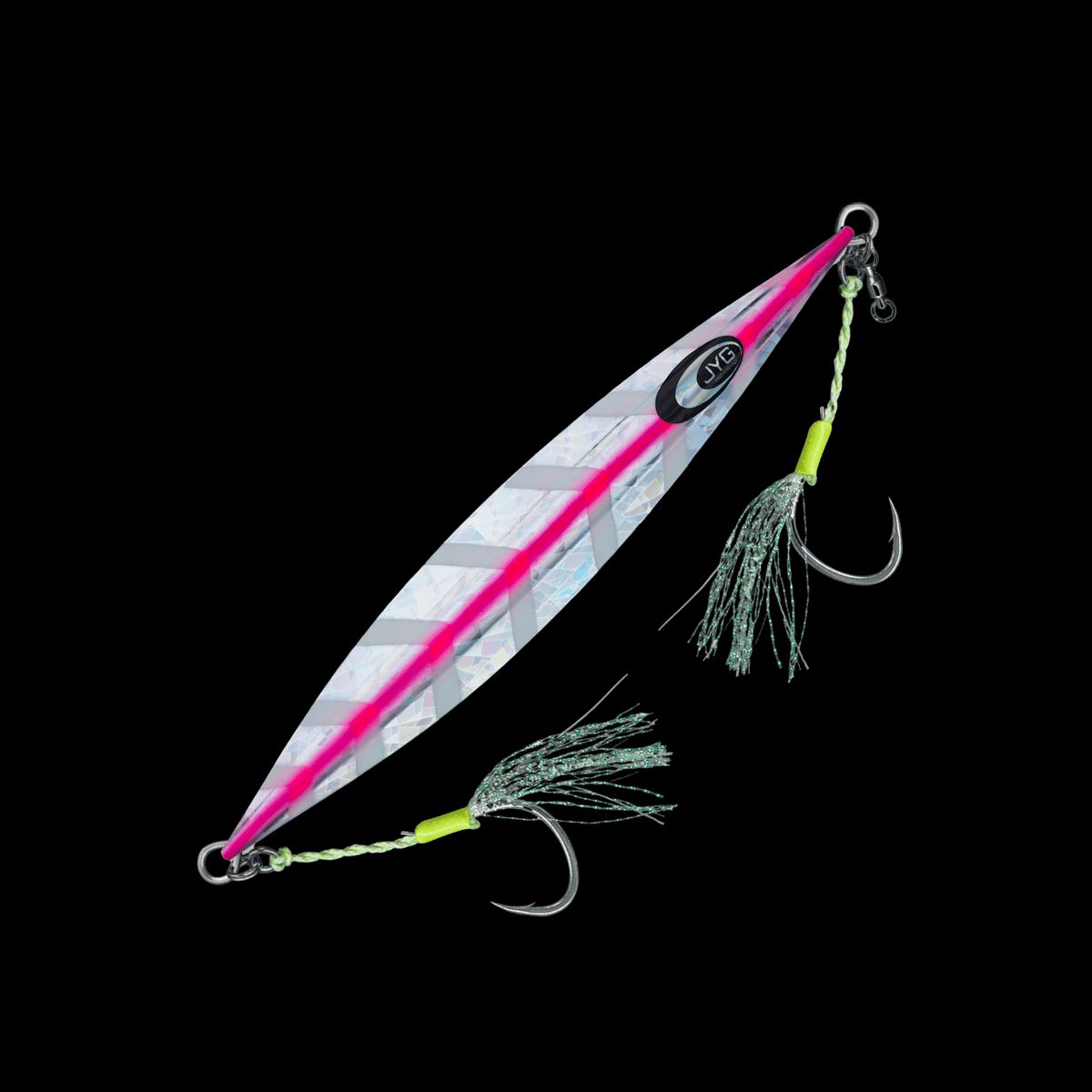 JYG Pro Fishing DP-R-200G-PK 200g Deep Collection Rigged Slow Pitch Jig - Pink