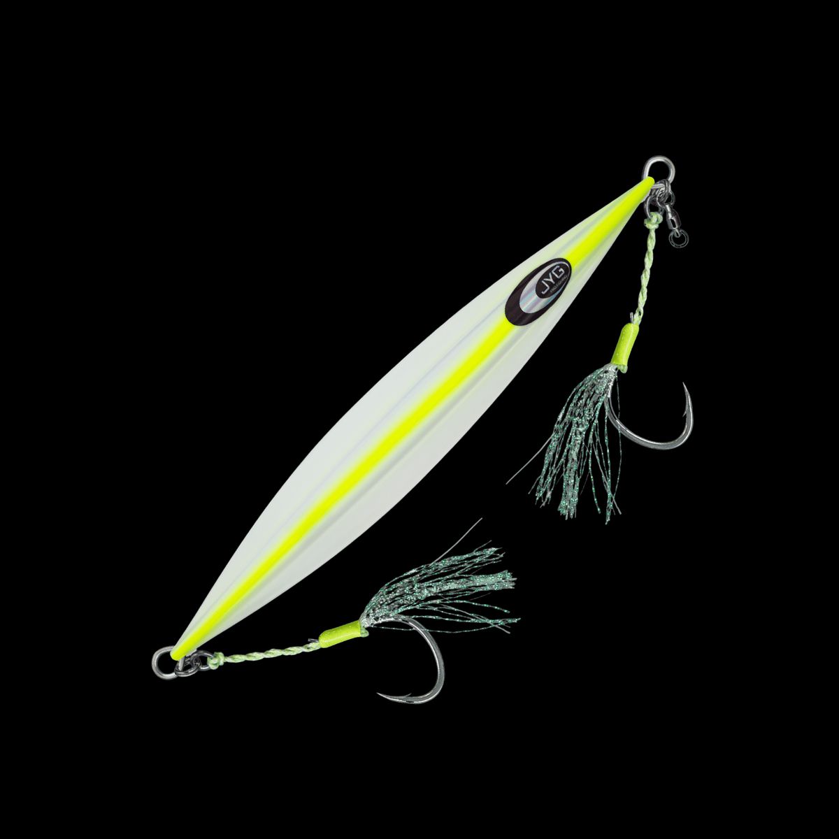 JYG Pro Fishing DP-R-200G-YL 200g Deep Collection Rigged Slow Pitch Jig - Yellow