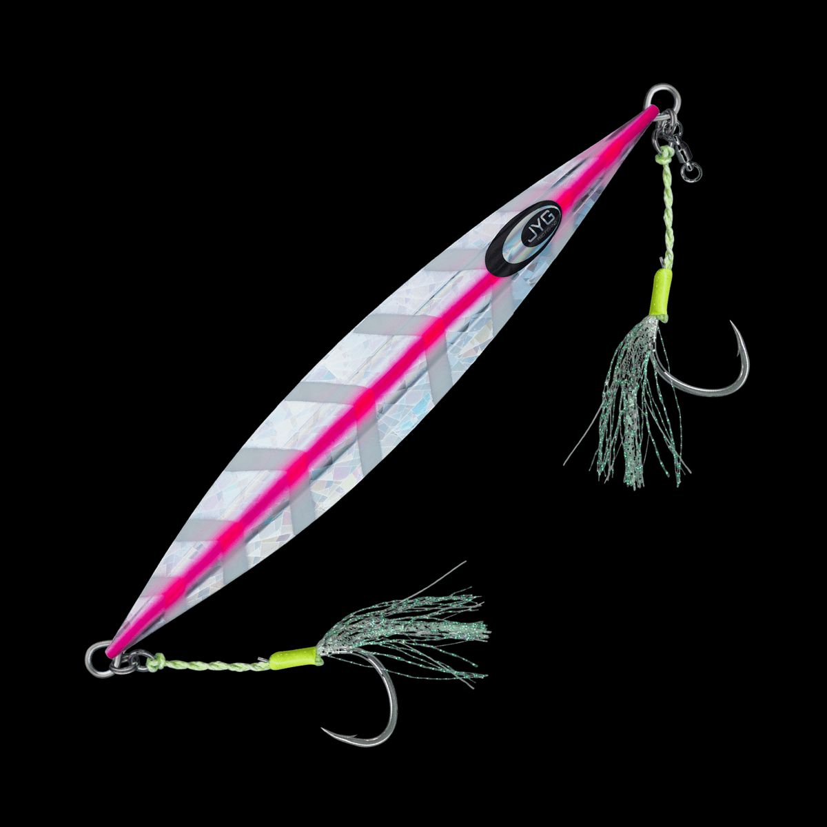JYG Pro Fishing DP-R-300G-PK 300g Deep Collection Rigged Slow Pitch Jig - Pink