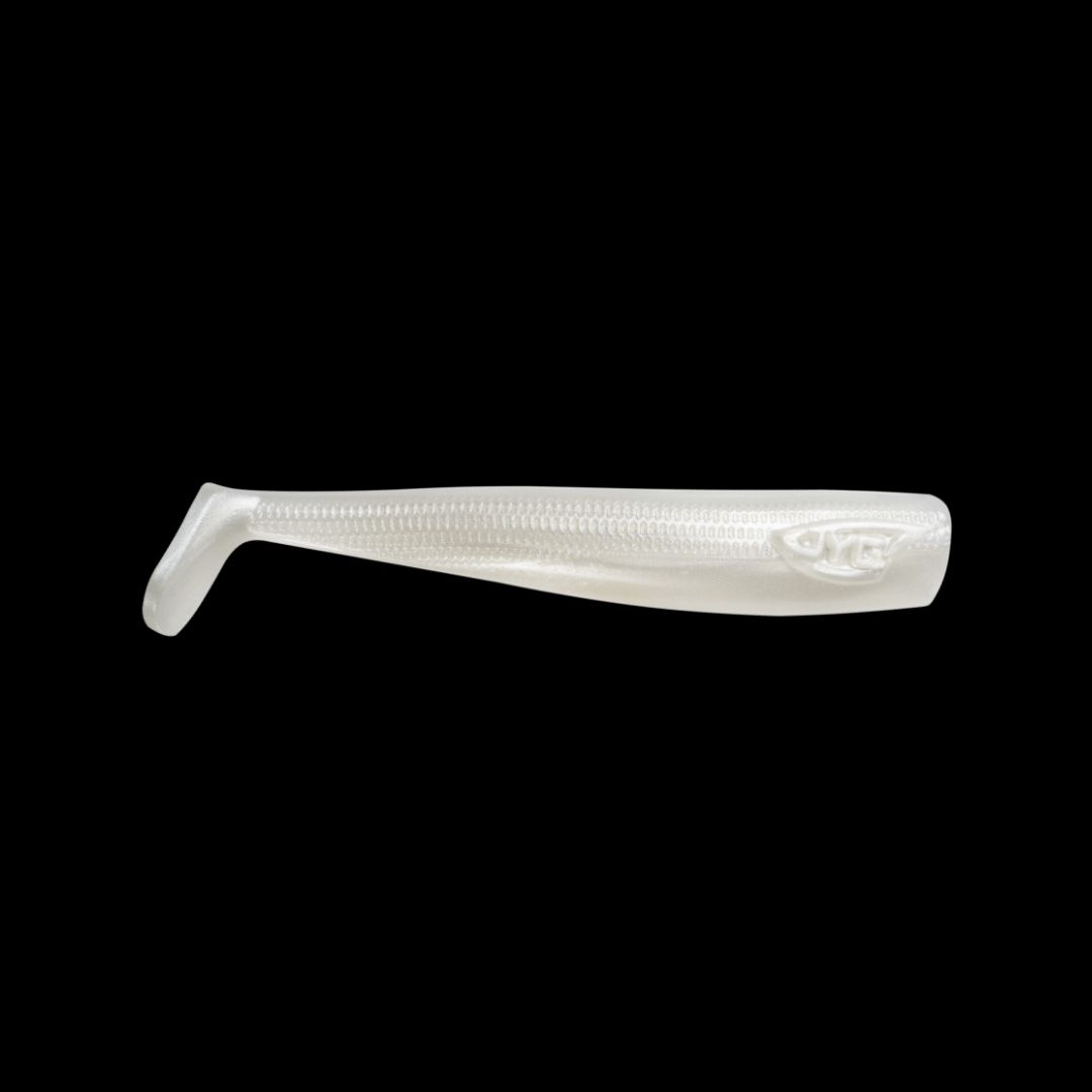 JYG Pro Fishing SWYM-PT-5-PL-4PK Swym 5" Paddle Tail - Pearl (4 Pack)