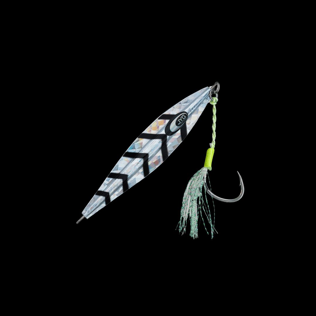 JYG Pro Fishing WLD-R-20G-BK 20g Wyld Series Rigged Slow Pitch Jig - Black
