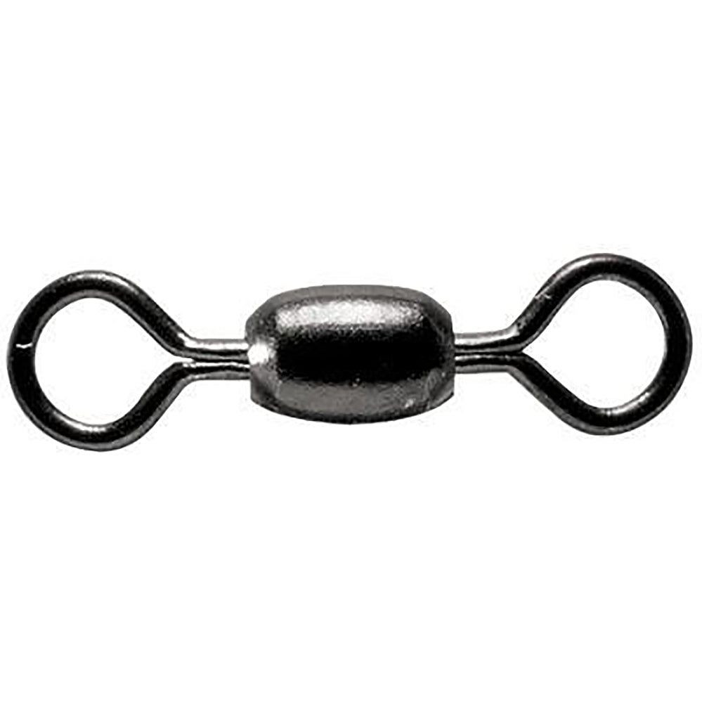 KROK SS Dual Ball Bearing 2-Ring Swivel Black Knurled 100PK