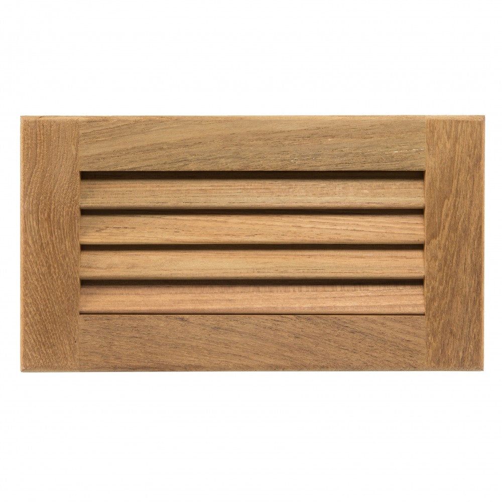 Teak Louvered Insert 11 3/16" Width x 6 3/8" Height x 3/4" Depth