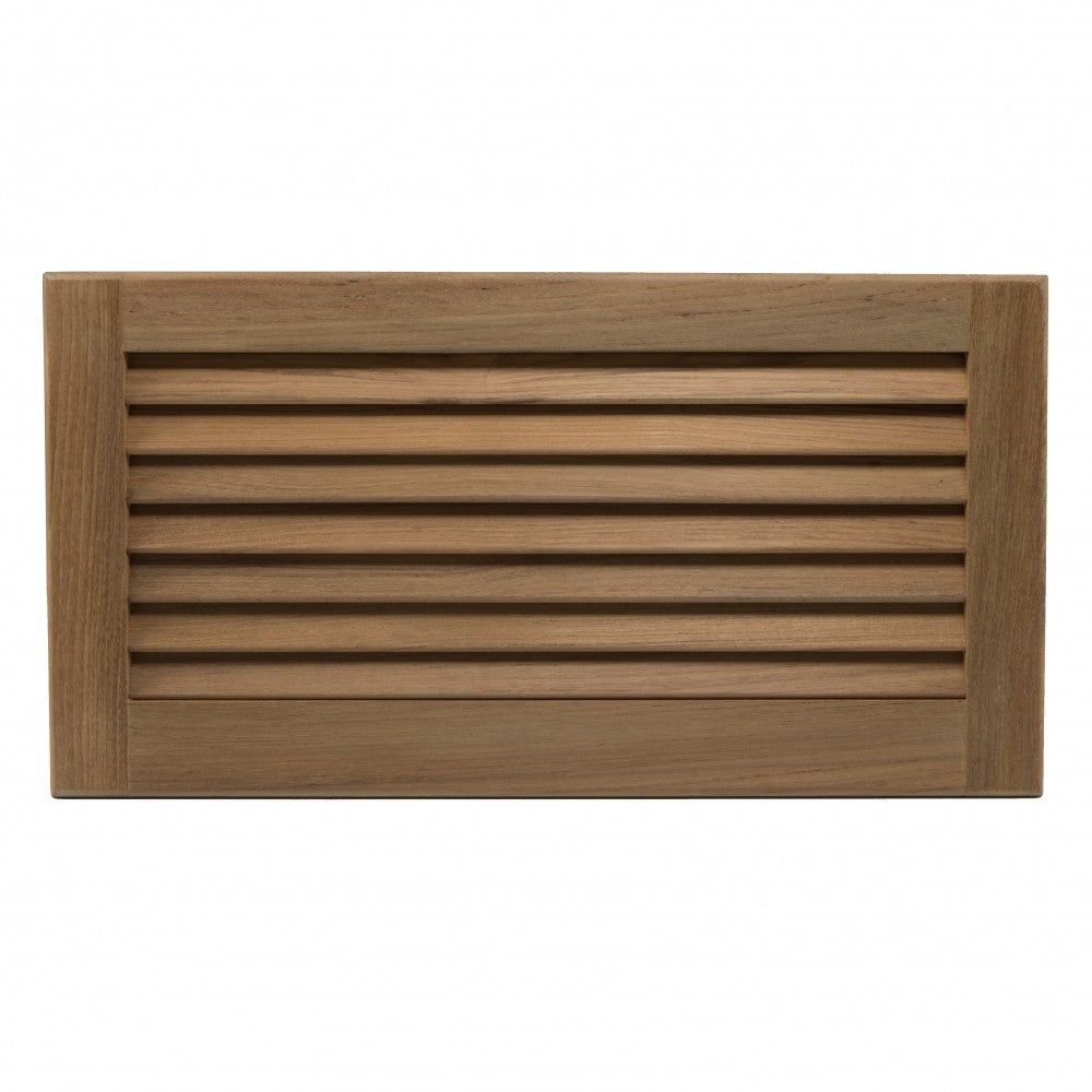 Teak Louvered Insert - 9-3/8" x 18" x 3/4"