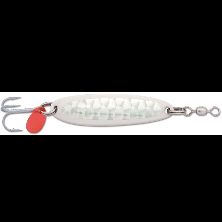 LUHR-JENSEN Krocodile Chrome Spoon w/Silver Flash