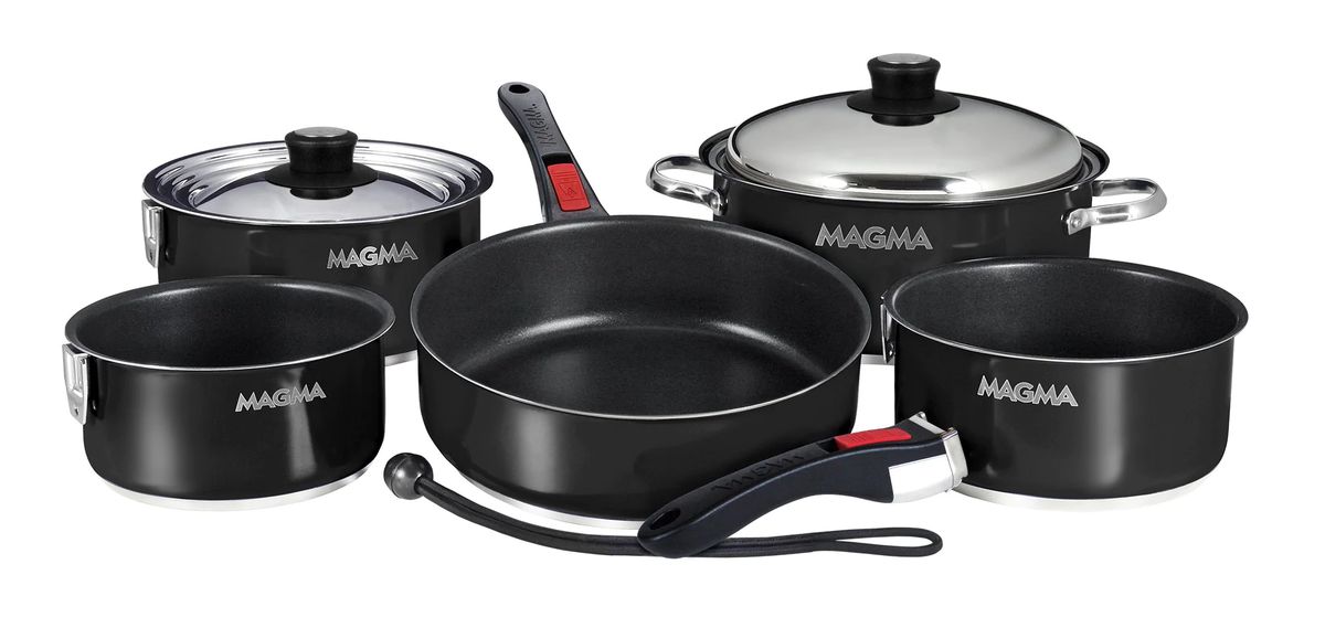 MAGMA Black Induction Non-Stick Enamel Finish Cookware Set