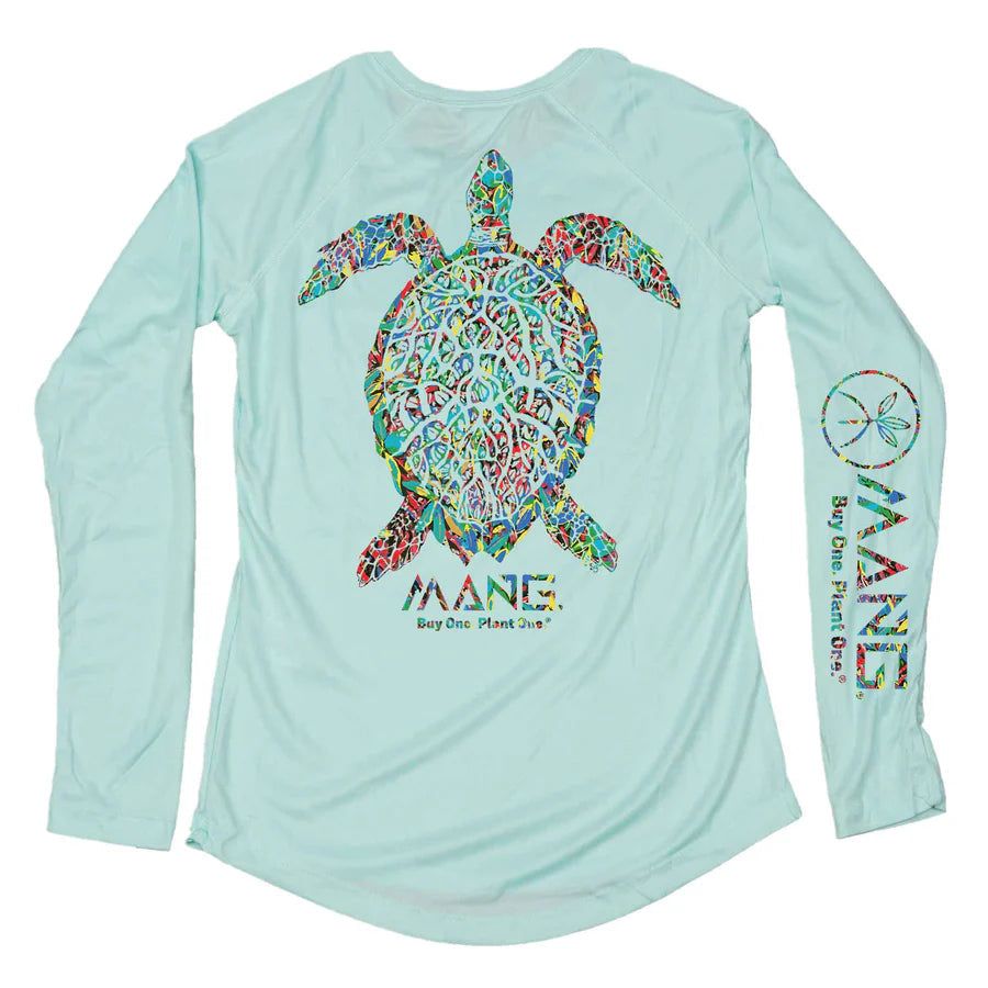 MANG PLANTING HOPE TURTLE LONG SLEEVE PERFORMANCE SHIRT
