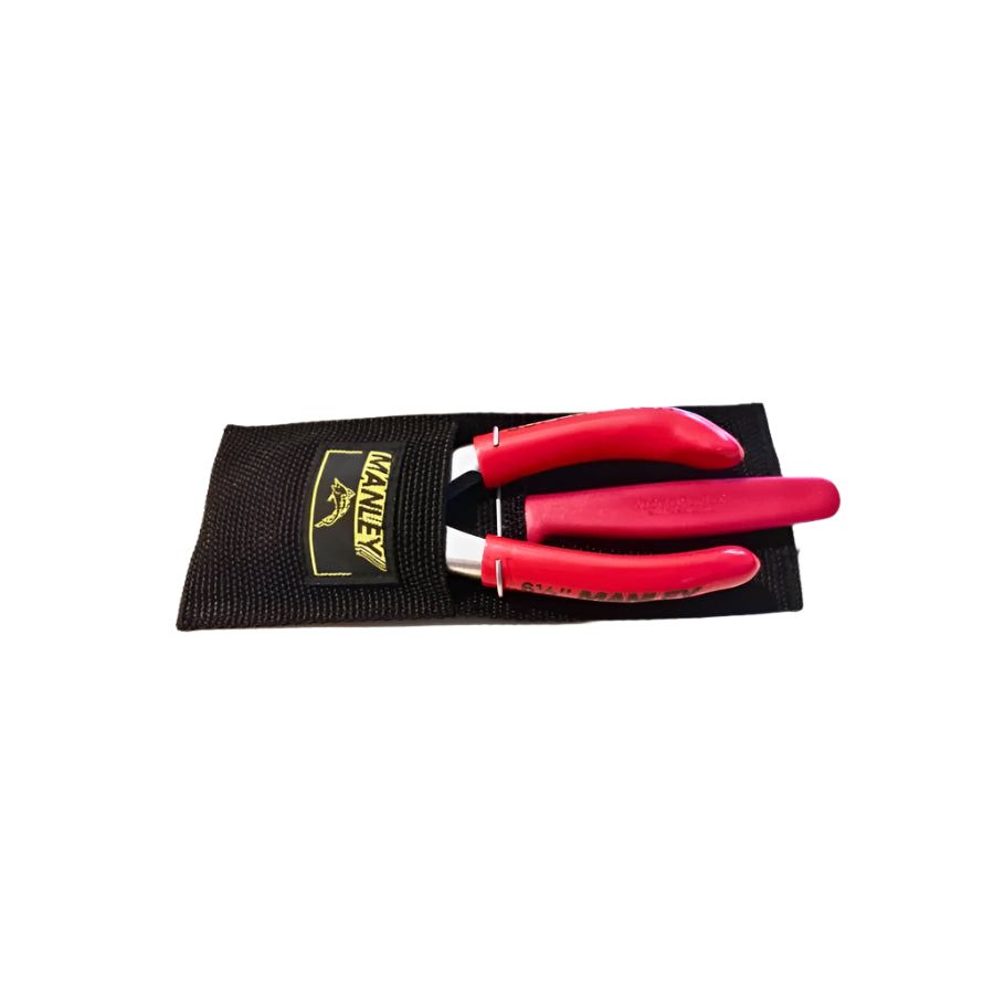 MANLEY 2039 6 1/2" TEFLON SUPER PLIERS WITH BAIT KNIFE & SHEATH KIT
