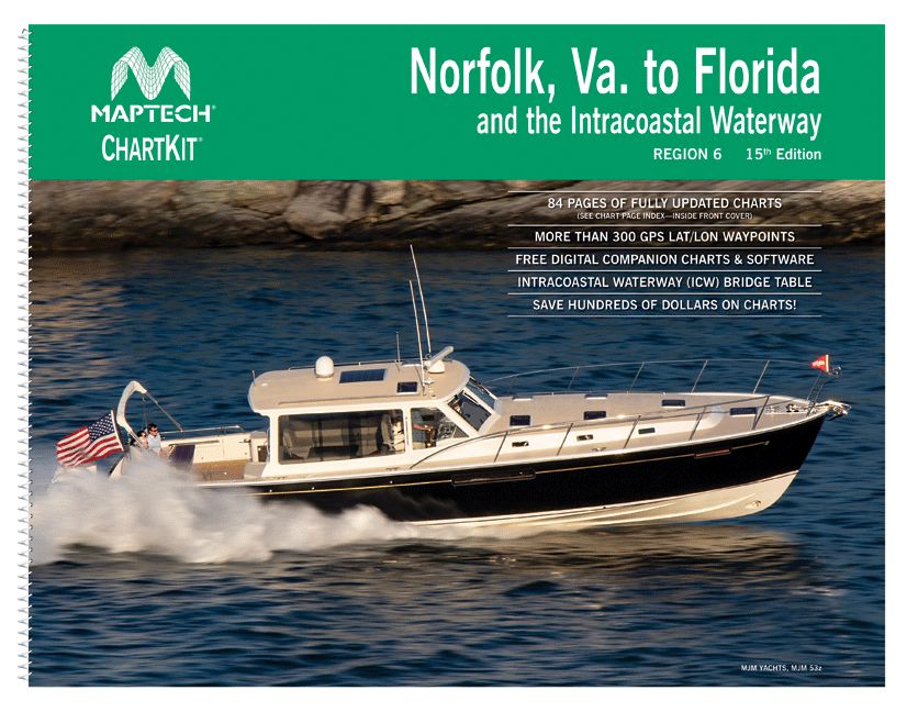 MAPTECH ChartKit® Region 6, 15th Edition - Norfolk Va. to Florida and the Intracoastal Waterway