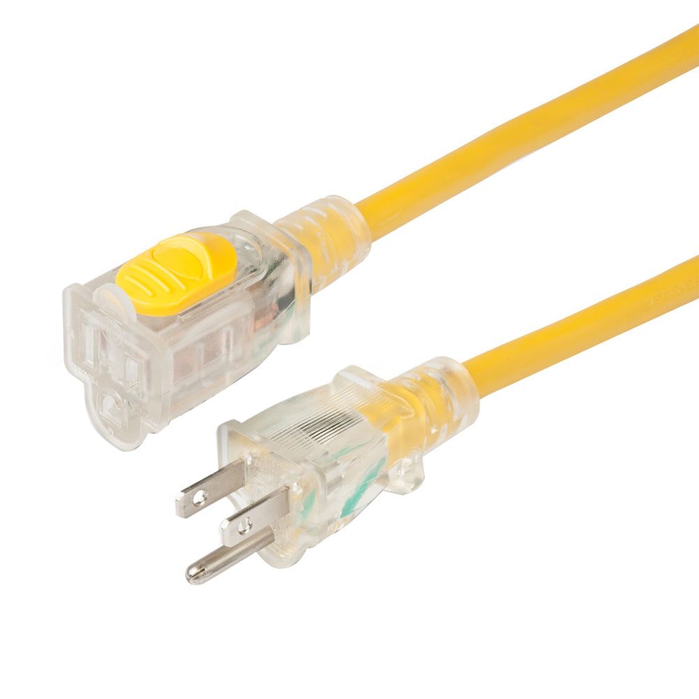 MARINCO 15A 14/3 Locking Lighted Extension Cord