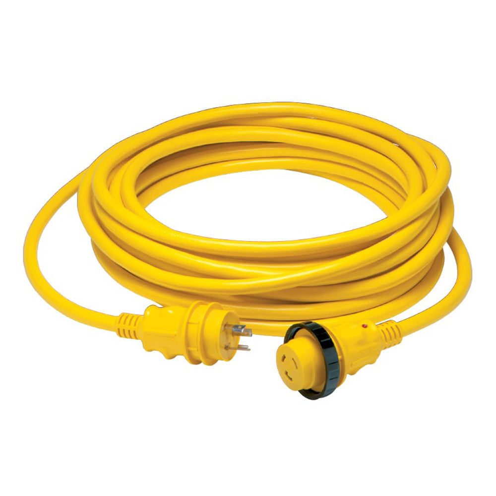 MARINCO 30 Amp Power Cord Plus Cordset - 35'Â Yellow