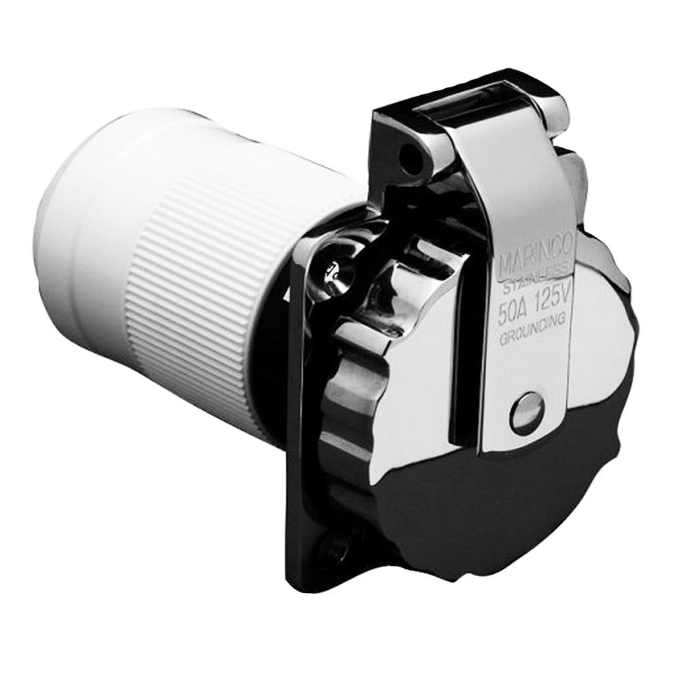 MARINCO 50 Amp Stainless Steel Inlet