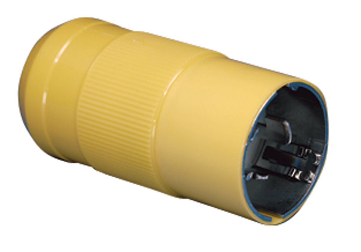 MARINCO 6365CRN Male Plug, 50A 125/250V, Yellow
