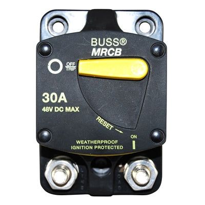 Marpac Circuit Breaker with Switch Function - Bussmann 187 Series - 30 Amp - Surface Mount