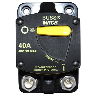 Marpac Circuit Breaker with Switch Function - Bussmann 187 Series - 40 Amp - Surface Mount