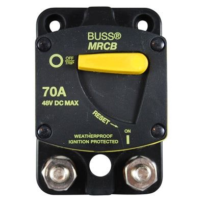Marpac Circuit Breakers with Switch Function - Bussmann 187 Series - 70 Amp - Surface Mount