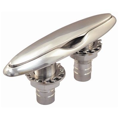 Marpac 7-1017 4" Stainless Steel Deluxe Pull-Up Cleat - Slim Line Design