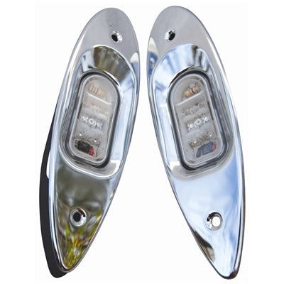Marpac 7-6595 LED Advantage 12V Stainless Steel Flush Mount Side Lights