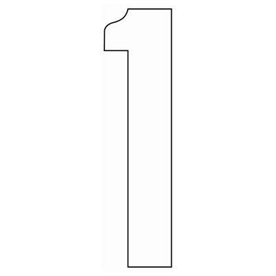 Marpac 7-0780 Block Style Numbers and Letters - White