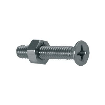 Marpac Phillips Pan Machine Screws With Nut - 10-24 x 1-1/2 - 4 Pieces